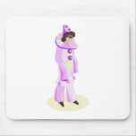 Harloquin clown mouse pad