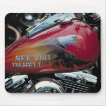 Harly Davidson Fuel Tank. Sturgis. mousepads by horizonswide Harly Davidson Fuel Tank. Sturgis. mousepads