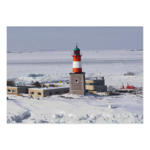 Harmaja Lighthouse Helsinki Finland ATC Bookmark profilecard