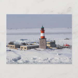 Harmaja Lighthouse Helsinki Finland Postcard postcard