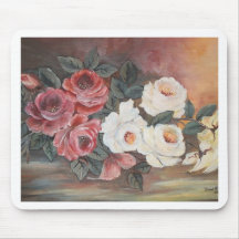 Harmonia de Rosas - óleo - 40x60 Mousepad