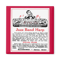 Harmonica Ad Magnet magnets