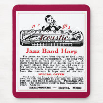 Harmonica Ad Mousepad mousepads