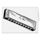 Harmonica/Blues Harp Greeting Card