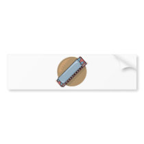 harmonica bumper sticker