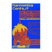 Harmonica Central Park 1937 WPA posters by lc_wpa Harmonica Central Park 1937 WPA posters