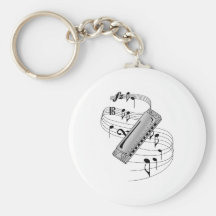Harmonica Keychains
