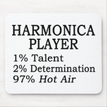 Harmonica Player Hot Air Mousepads