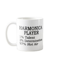 Harmonica Player Hot Air Mug