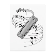 Harmonica Post Card