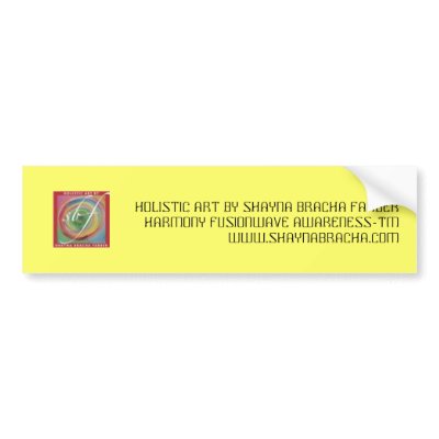HARMONY FUSIONWAVE AWARENESS-TM Bumper sticker by shaynabracha