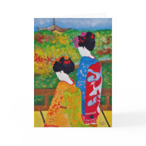 Harmony Geisha Greeting Card