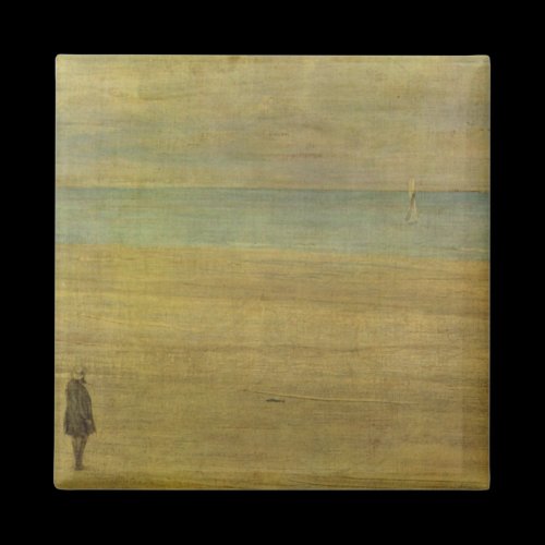 Harmony in blue and silver Trouville by Whistler Fridge Magnet