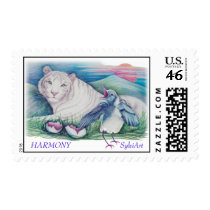 HARMONY postage by SAMurrayART HARMONY postage