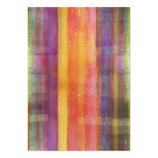 Harmony Stripes Colors Abstract Art Business Cards (front side)