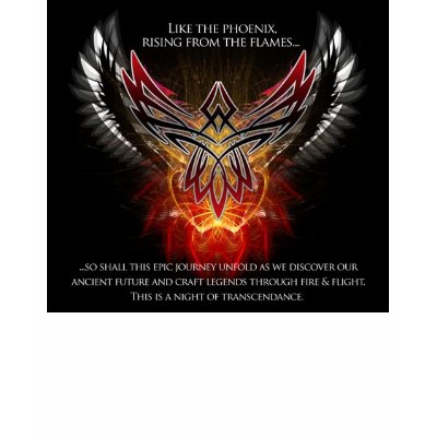 harmony-techno-tribal-phoenix t-shirts by masterchief1219