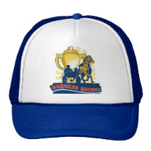 Harness horse race racing championship cup mesh hat