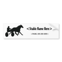 Harness Racing Standardbred Logo Bumper Stickers
