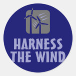 Harness the Wind (3) Round Stickers