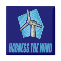 Harness the Wind Fridge Magnets
