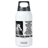 Harnessing A Waterfall Sun's Energy Tesla Quote 10 Oz Insulated SIGG Thermos Water Bottle