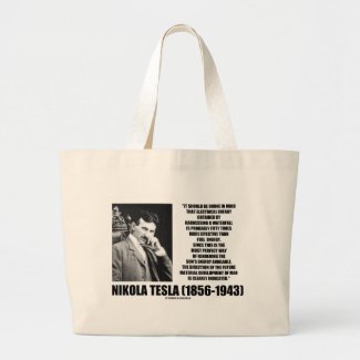 Harnessing A Waterfall Sun's Energy Tesla Quote Tote Bag