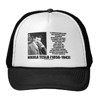 Harnessing A Waterfall Sun's Energy Tesla Quote Trucker Hats