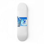 Harp and Dancers Blue Version Graphic Image skateboards
