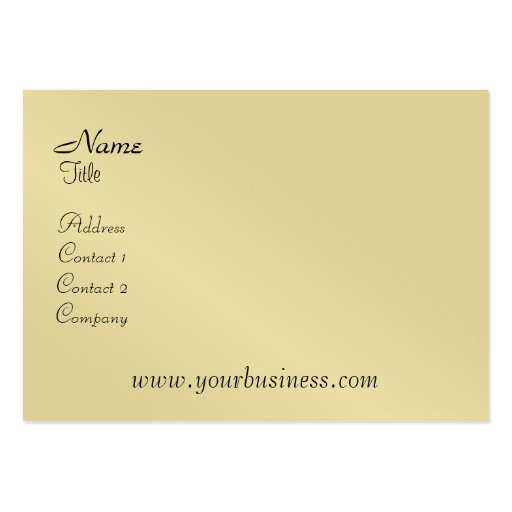 Harp and Flute Elegant Music Business Card (back side)