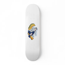 Harp and Hands closeup graphic image design Skateboard Decks