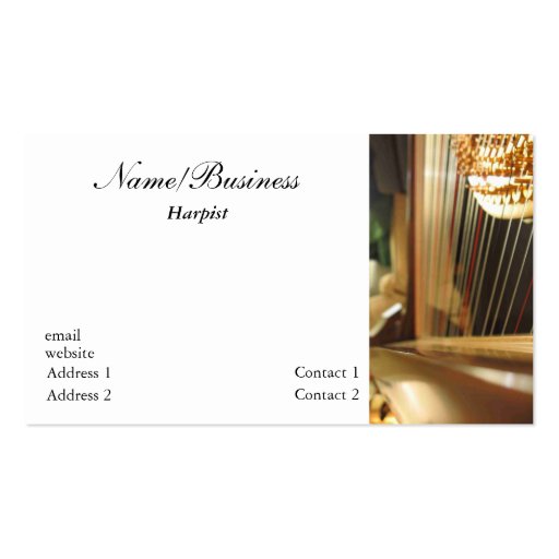 Harp Business Card (front side)