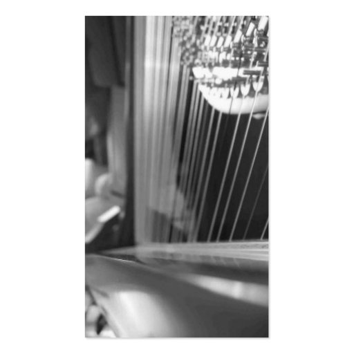 Harp Business Card Black and White (back side)