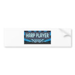 Harp Player Marquee Bumper Stickers