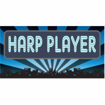Harp Player Marquee Cut Out