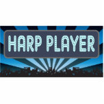 Harp Player Marquee Cut Out