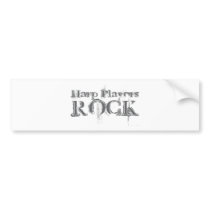 Harp Players Rock Bumper Stickers