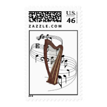 Harp Postage Stamps