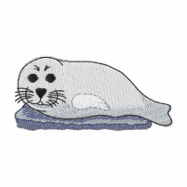 Harp Seal embroidered shirts by ZazzleEmbroidery Harp Seal embroidered shirts