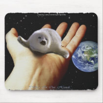 HARP SEAL mousepads by RavenSpiritPrints HARP SEAL mousepads