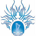 Harp Skull Cut Outs