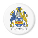 Harper Family Crest magnets by coatsofarms Harper Family Crest magnets