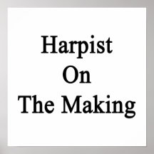 Harpist On The Making Poster