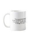 Harriet Tubman mug with "Dream" quote