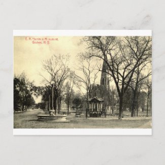 Harriman Monument, Goshen NY 1916 Vintage postcard