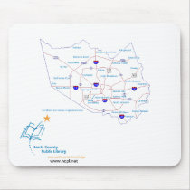 Harris County Public Library locations mousepads