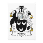 Harris Family Crest Postcard