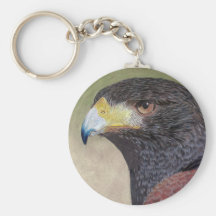 Harris Hawk colored pencils Keychain