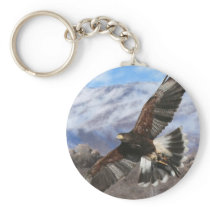 Harris Hawk- pastel Keychains
