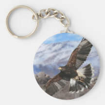 Harris Hawk- pastel Keychains