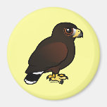 Birdorable Harris Hawk Round Magnet